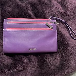 Nine West purple clutch